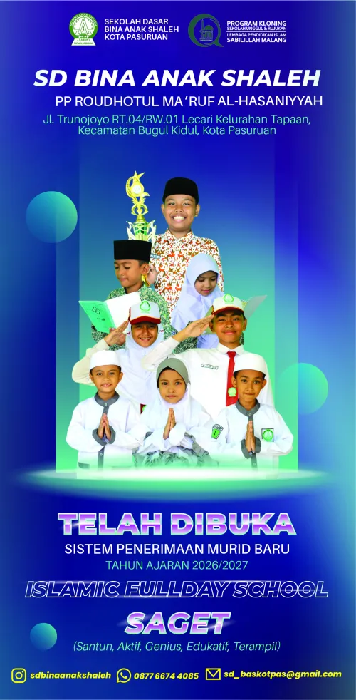 SPMB SD Bina Anak Shaleh Kota Pasuruan